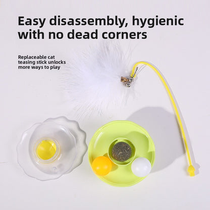 Rotating Ball Kitten Toy Self Fun Durable Cat Teaser Supplies