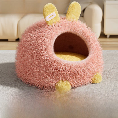 Cat House Winter Thickened Enclosed Safe Winter Warm Cold-Proof Tent House Sleeping Bag for Kittens and Small Dogs