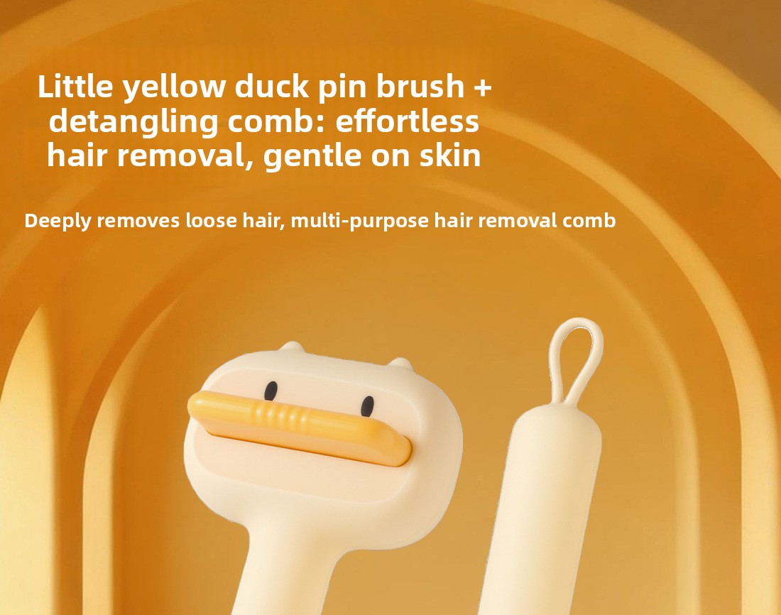 Magic Pet Hair Remover Comb Self Cleaning Cat Brush for Shedding Gentle Detangling and Massage Tool for Cats Dogs to Reduce Loose Fur and Mats