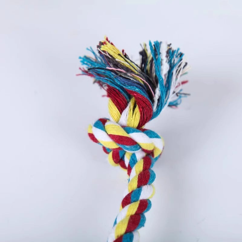 Interactive Dog Bite Pulling Rope Knot Toy for Medium to Large Puppies