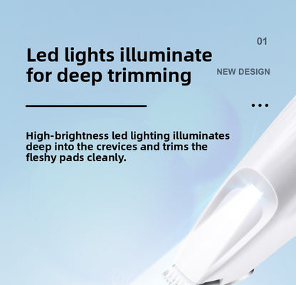 LED Light Pet Hair Trimmer Dog Cat Paw Hair Trimmer Paw Sole Hair Clipper Dog Hair Clipper