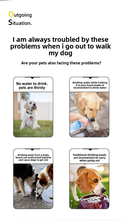 Portable Pet Water Cup Little Bug Outdoor Large Capacity Dog Bottle