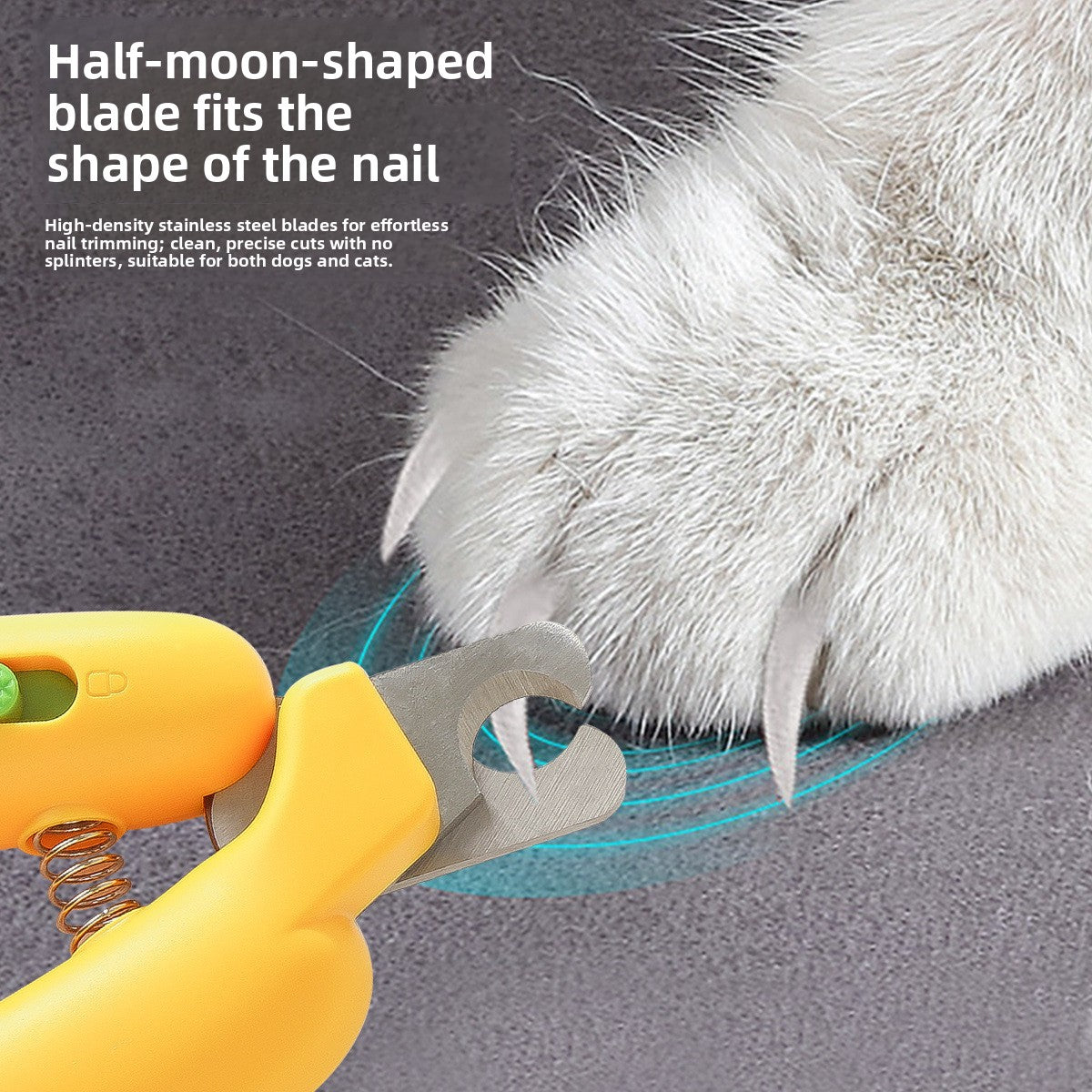 Banana Style Magic Nail Clipper for Cats Dogs Rabbits Anti Bleeding