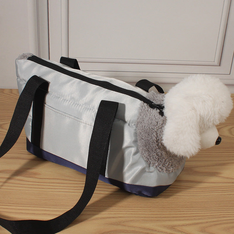 Portable Pet Carrier Bag for Small Dogs and Cats Outdoor Travel with Head Out Design All Season Comfort Shoulder Handbag