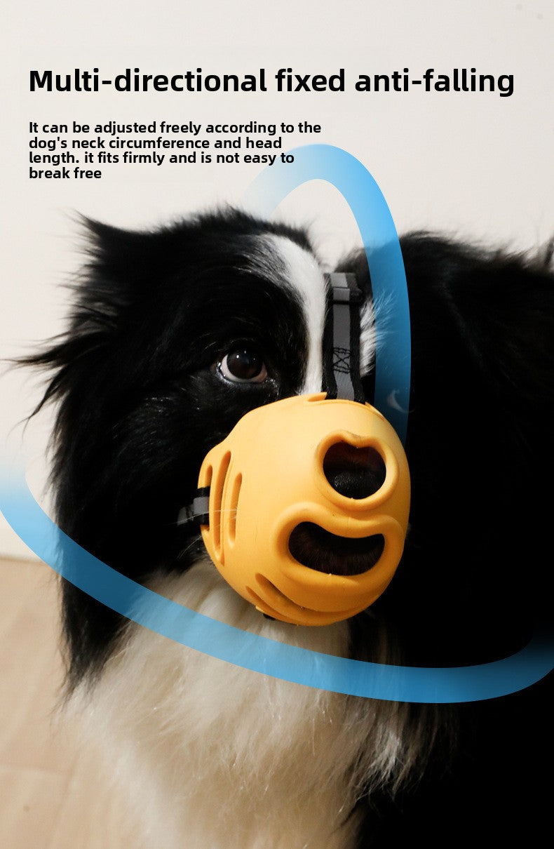 Dog Muzzle Anti Bite Anti Messy Eating Mask for Golden Samoyed All Sizes Pets