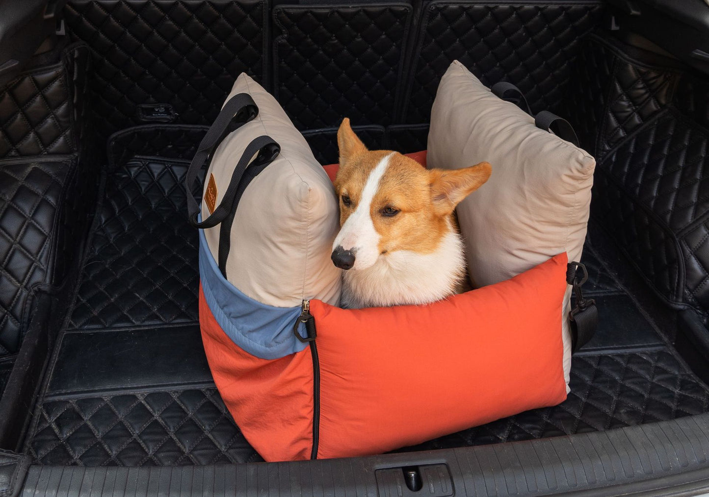 Pet Car Backseat Carrier Dog Bed Crate Seat Travel Bag