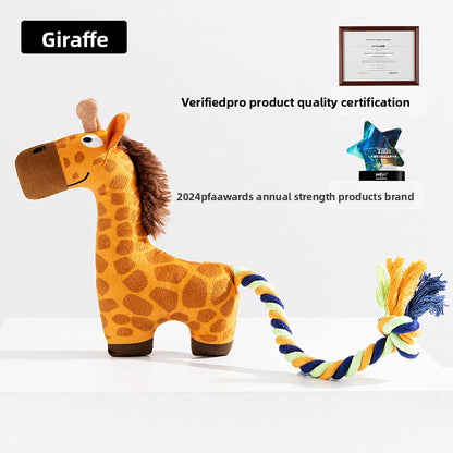 Durable Dinosaur Plush Dog Toy with Squeaker Interactive Chew Toy for Small Medium Dogs Tough Chewers Pet Supplies Puppy Teething