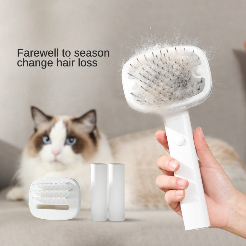 Pet Electric Hair Suction Comb Cat Dog Sticky Hair Comb Multifunctional 2-in-1 Beauty Comb