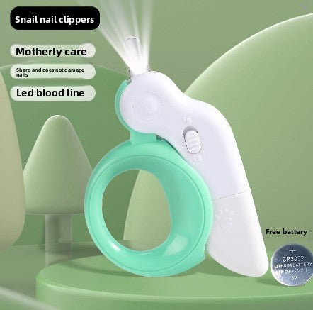 New Pet Nail Clippers with LED Light for Blood Line Observation, Dog Nail Clippers for Beginners, Pet Supplies