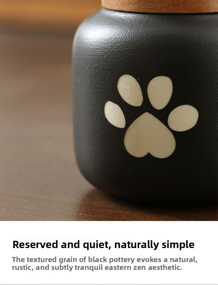 Urne funéraire en céramique gravable pour animaux de compagnie, boîte souvenir scellée et étanche à l'humidité, articles funéraires pour animaux de compagnie 