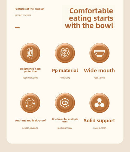 Elevated Pet Bowl for Cats and Dogs High Stand Design Protects Neck Prevents Spill and Slip Durable Anti Vomiting Feeding Bowl for Small Medium Large Pets