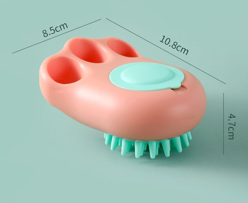 Professional Pet Grooming Brush for Bath Time Extra Large Size Cat Paw Massage Scrubber and Dog Bathing Brush