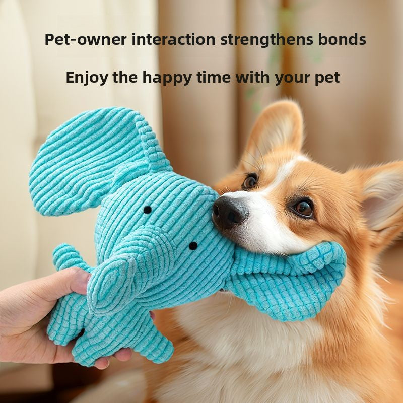 Durable Charging Duck Chew Teething Plush Elephant Pet Donkey Toy