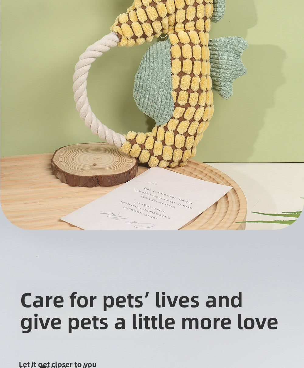 Squeaky Dog Toy Pineapple Fleece Chew Resistant Puppy Teething Chew Toy for Small Medium Dogs Like Corgi Golden Retriever Boredom Relief Interactive Pet Toy