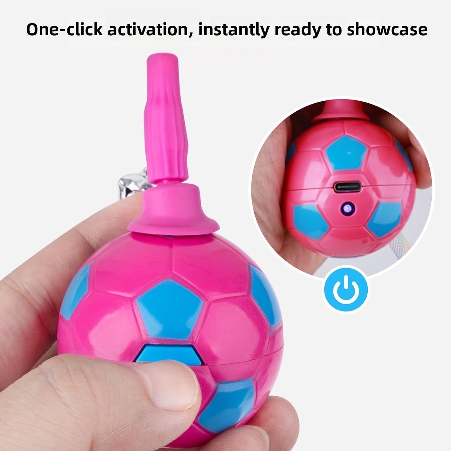 Interactive Q-Bounce Pet Ball Automatic Rolling Smart Fun with Tail Bell