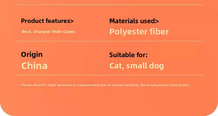 WinterWarm WearProof Felt Cat House Enclosed Bed with Scratching Board