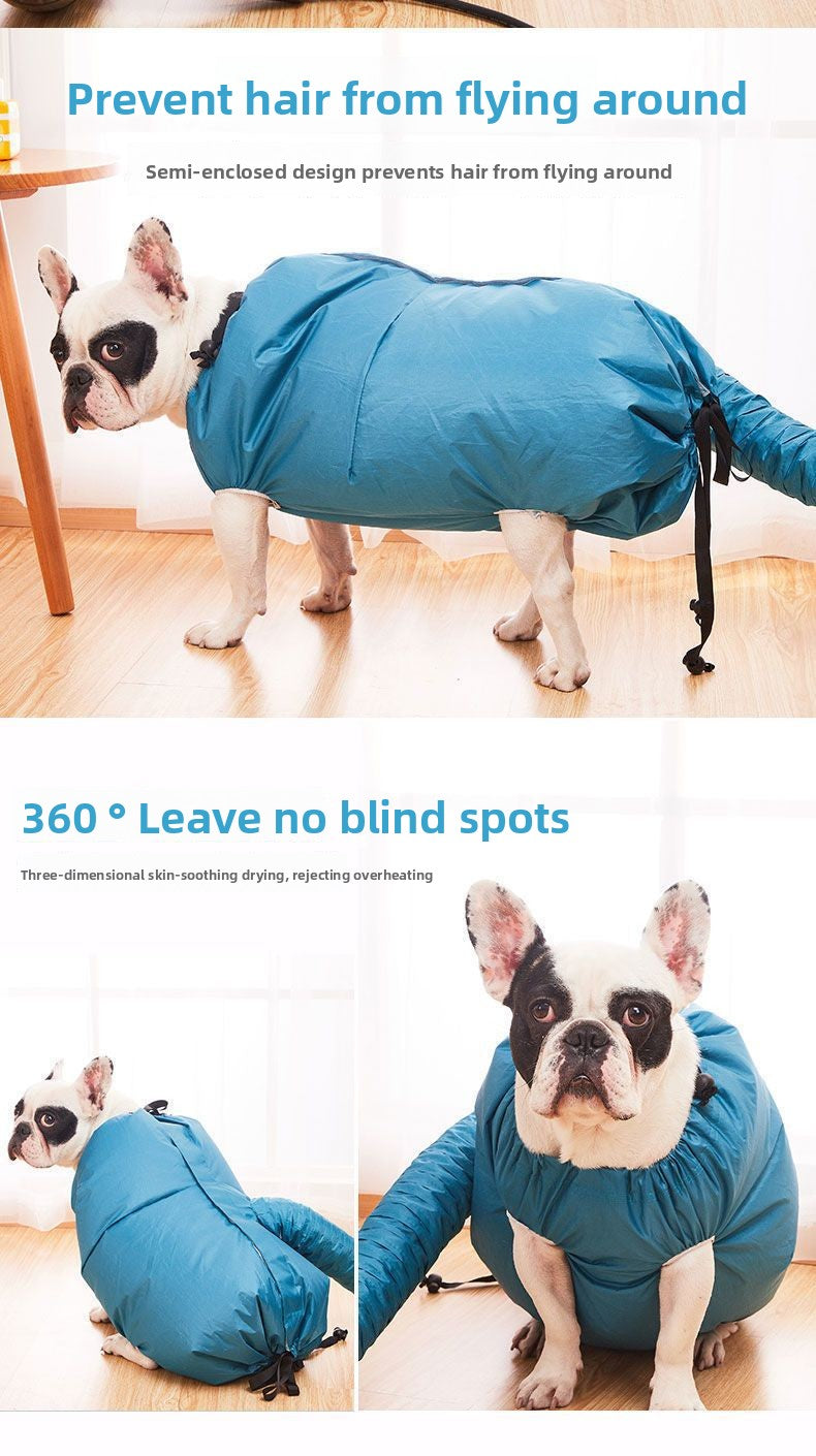 Large Dog Bathing Quick Dry Hair Dryer Box Pet Drying Bag for Cats and Dogs Fast Drying Portable Pet Dryer