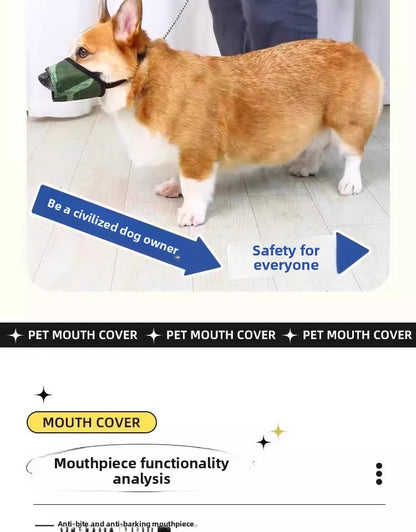 Effective Anti Bite Barking Dog Muzzle Fits Small Medium Large Dogs Teddy Golden Retriever