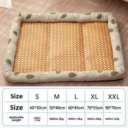 AllSeason Pet Cooling Mat Pad for Dogs Cats Summer WearResistant Bed Essentials