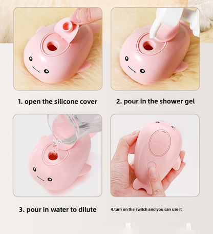 Pet Bath Spray Comb Cat Dog Electric Hair Removal Comb One-Key Anti-Flying Hair Dolphin Massage Brush Rechargeable