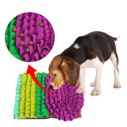 Durable Dog Sniffing Puzzle Mat Treat Dispenser Stress Relief Feeder