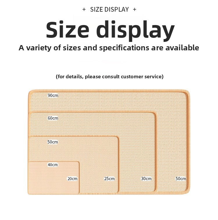 Vertical Wall Sticker Cat Scratch Board Sisal Material Wear Resistant Anti Scratch Sofa Pad Toy