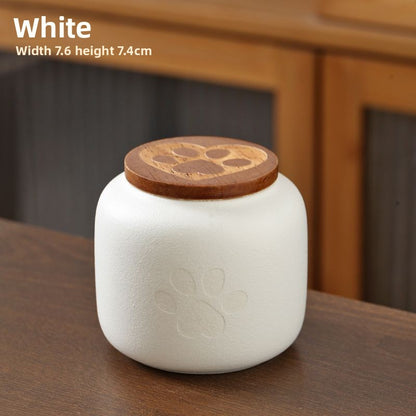 Urne funéraire en céramique gravable pour animaux de compagnie, boîte souvenir scellée et étanche à l'humidité, articles funéraires pour animaux de compagnie 