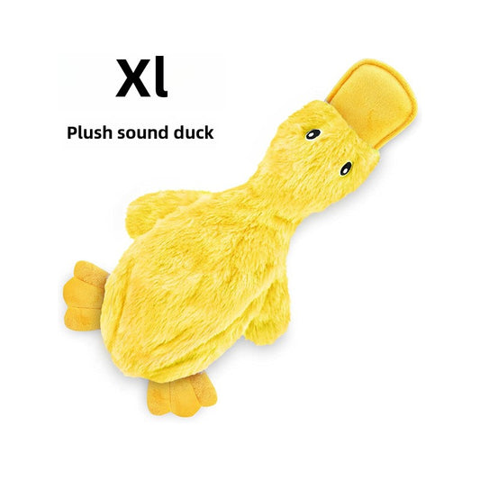 Extra Large Dental Chew Toy - Plush Squeaky Duck for Dogs