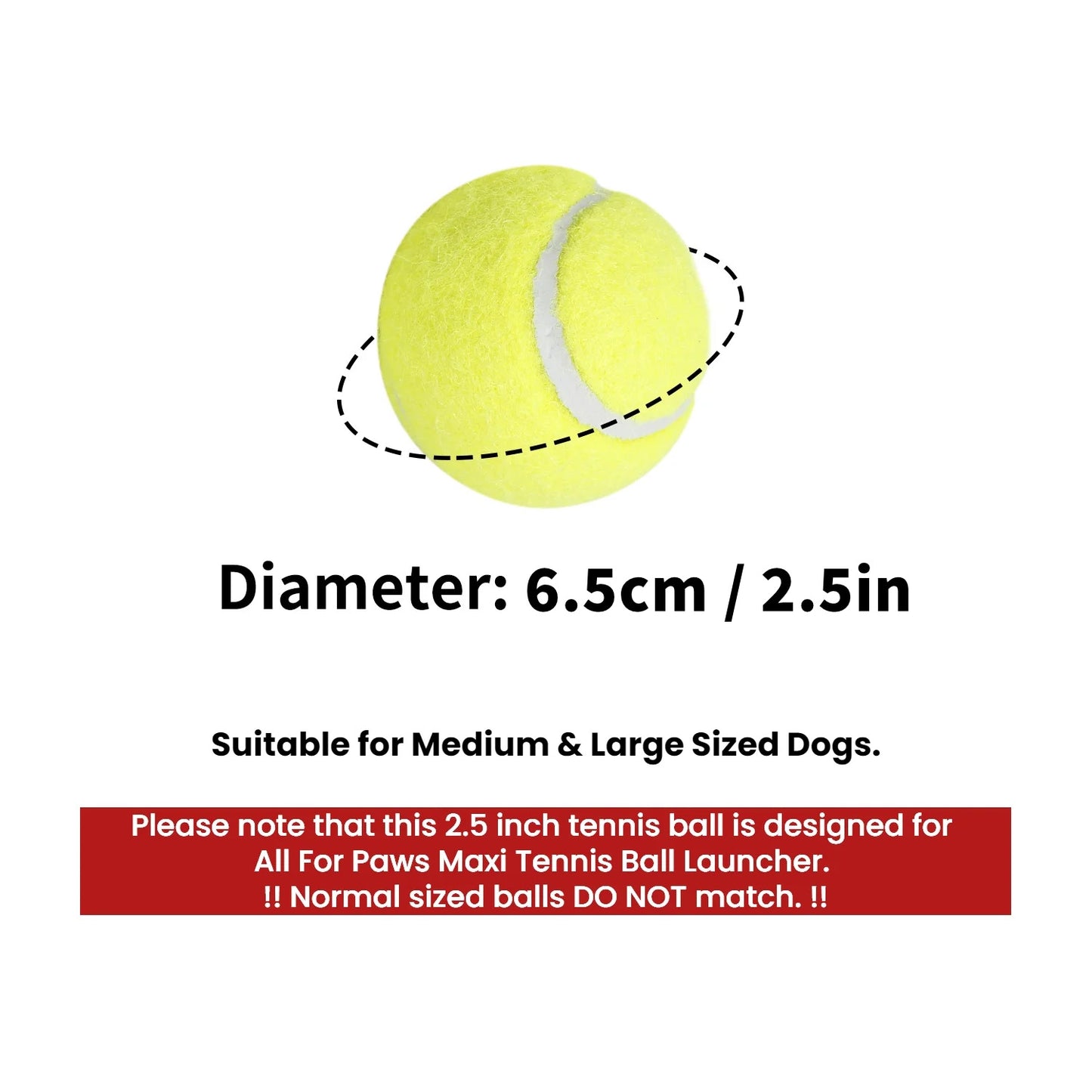 Large Dog Automatic Ball Launcher 6.5cm Tennis Ball Machine Pet Indoor Outdoor Training Tool