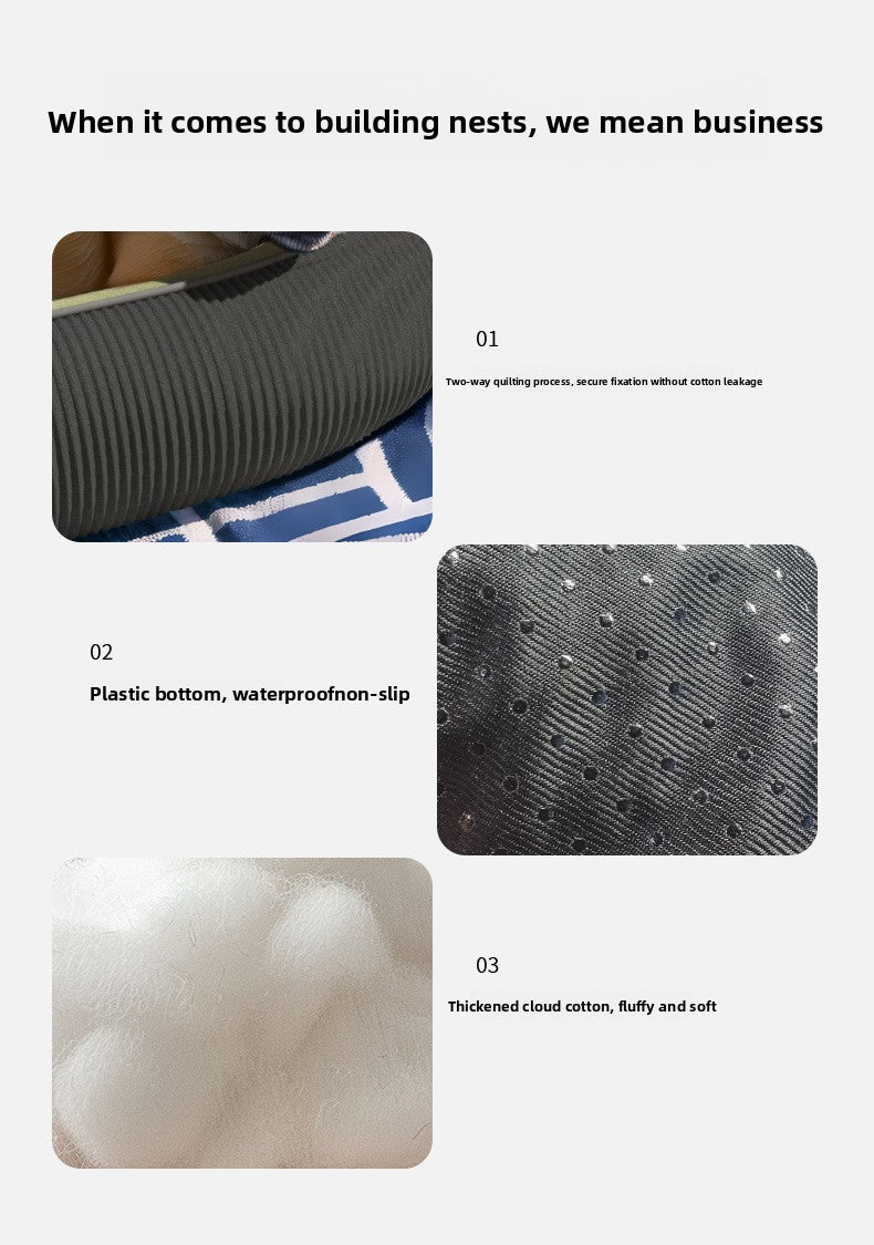 Four Seasons Universal Pet Bed Warm Dog Cat Mat Removable Washable Supplies