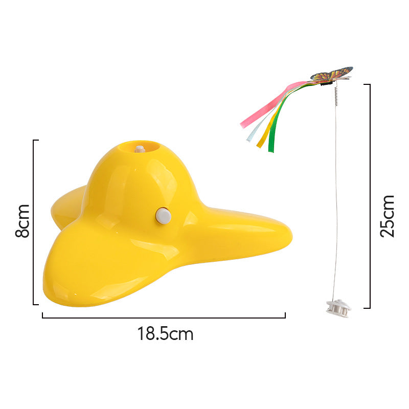 Pet Cat Automatic Electric Toy Rotating Butterfly Fly Interactive