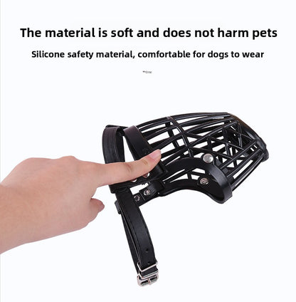 Anti Bite Soft Plastic Large Dog Muzzle Breathable Mesh for Golden Retrievers