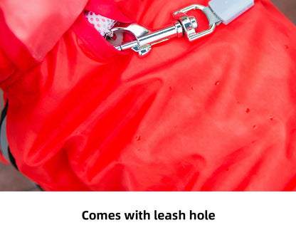 Waterproof Pet Raincoat Full Coverage Four Legged Design for Small and Medium Dogs Summer Outdoor Adventure Cartoon Teddy Dog Clothes