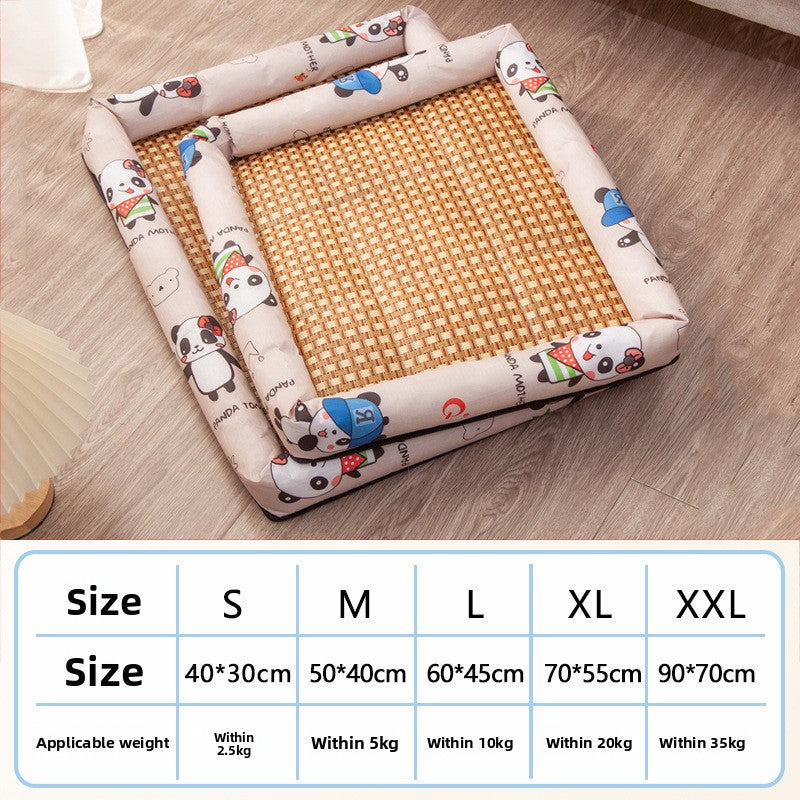 AllSeason Pet Cooling Mat Pad for Dogs Cats Summer WearResistant Bed Essentials