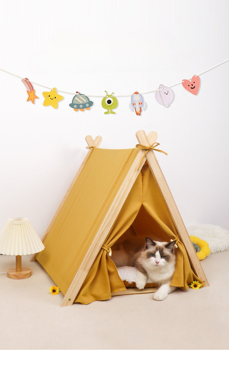 Pet Tent Dog House All-Season Universal Detachable Washable Enclosed Indoor Cat Winter Warm Cat Tent Cat House
