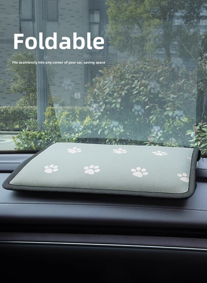 Premium Pet Car Seat Cushion Non-Slip Dog Car Hammock with Side Protection and Seat Belt Loop for Travel Safety