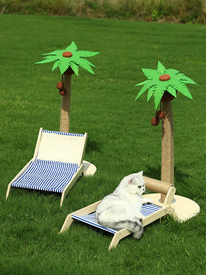 Complete Cat Delight: Frame Bed Roller Scratching Post