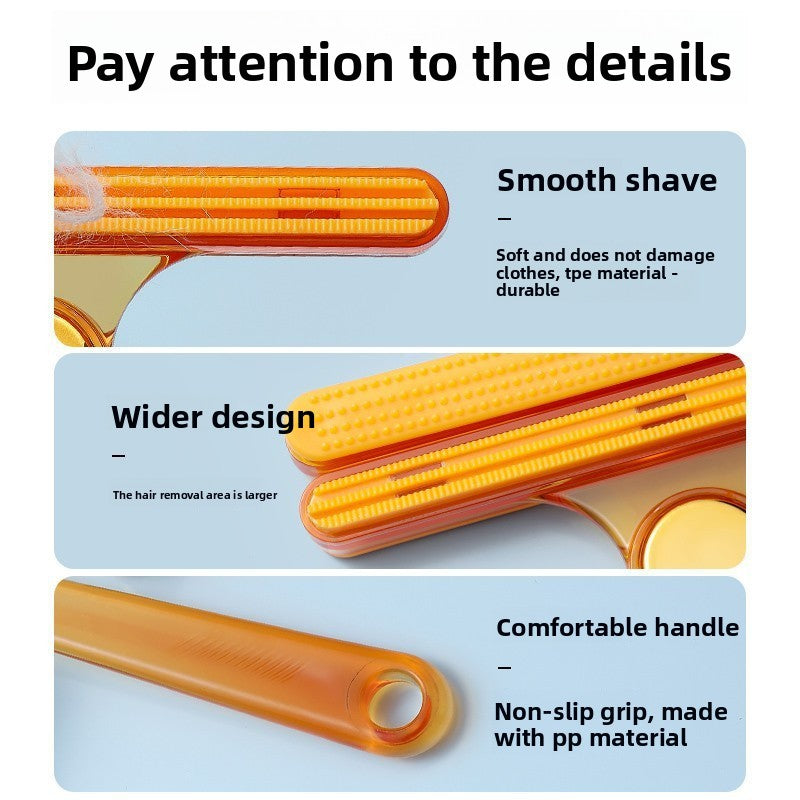 Manual Double-Sided Woolen Fabric Shaver Tool for Household Pet Coat Hair Lint Removal