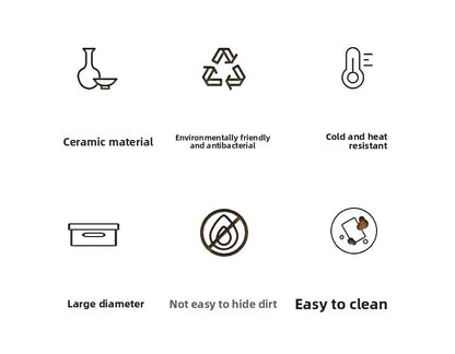 Cute Cat Bowl Ceramic Elevated Cat Food and Water Bowl Set with Non Slip Base Slow Feeder Design for Cats and Small Dogs Pet Supplies