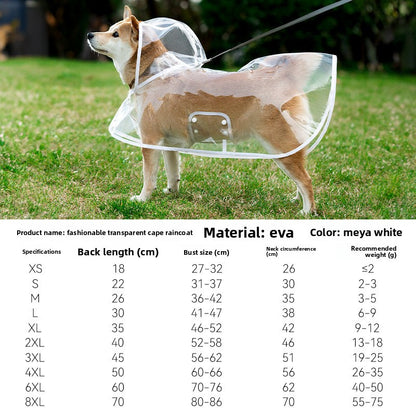Waterproof Pet Raincoat Full Coverage Four Legged Design for Small and Medium Dogs Summer Outdoor Adventure Cartoon Teddy Dog Clothes