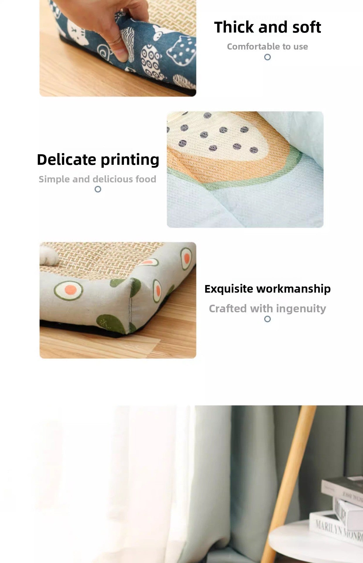 Pet Bed for Cats Dogs AllSeason Mat Summer Cool Sleeping Gear Small Medium Sizes