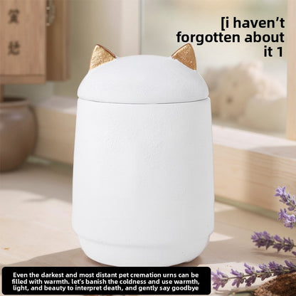 Urne funéraire pour petits chiens et chats, coffret souvenir pour cendres avec motif d'empreinte de patte gravée 
