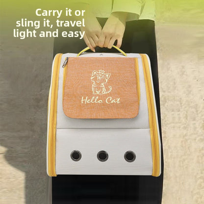 Outdoor Portable Space Capsule Breathable Pet Cat Dog Backpack Bag