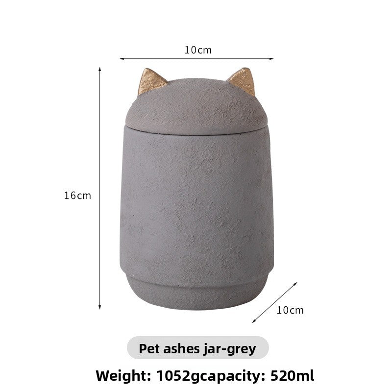 Urne funéraire pour petits chiens et chats, coffret souvenir pour cendres avec motif d'empreinte de patte gravée 