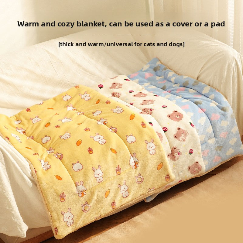 Electric Heating Pad for Cats and Dogs Waterproof Pet Warmer Mat Thermostat Control Ultra Soft Fleece Winter Bed for Puppy Kitten