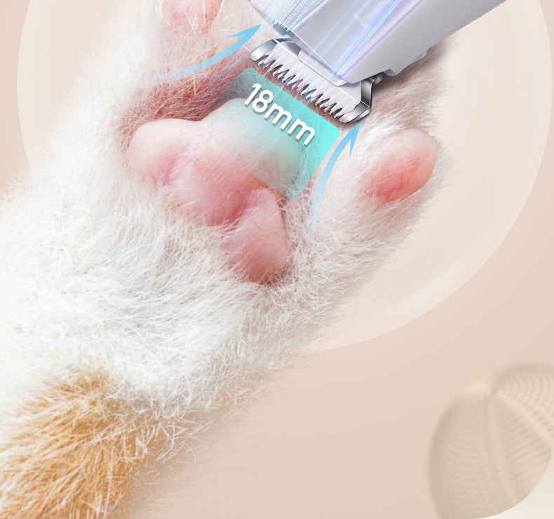 Pet All-in-One Hair Trimmer with Paw Grooming and Suction