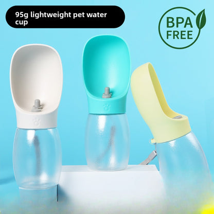 Portable Pet Water Bottle for Dogs and Cats Leak Proof Outdoor Travel Water Dispenser with Foldable Bowl