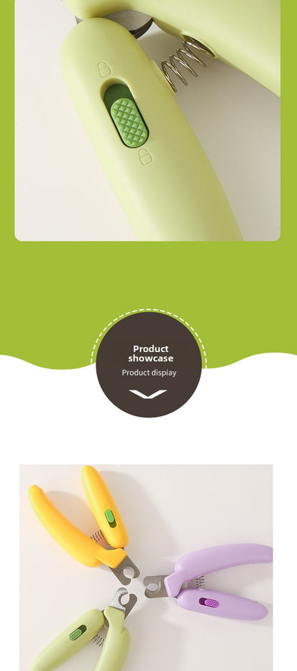 Banana Style Magic Nail Clipper for Cats Dogs Rabbits Anti Bleeding
