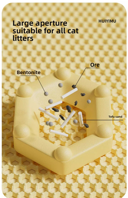 Extra Large Cat Litter Mat Heavy Duty Anti Tracking Litter Box Mat with Low Profile Edge Non Slip Bottom for Kitty Litter Containment