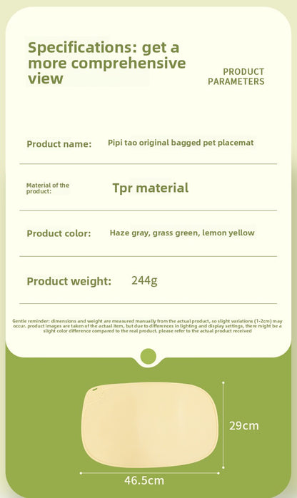 Cat Bowl Waterproof Non-Slip Mat for Pet Supplies